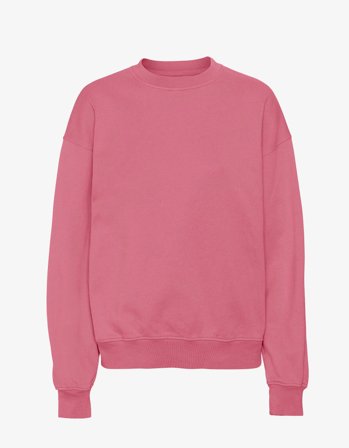 Organic Oversized Crew - Raspberry Pink - L