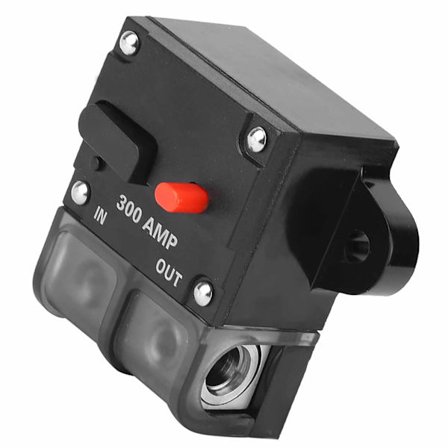 12V 42V DC Kraftig Auto Reset Inline Strømbryter Selvhelbredende Sikring 300A