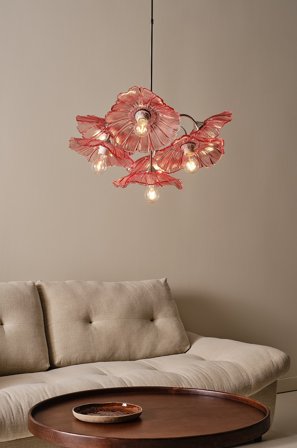 Jotex - NUGGET taklampe rosa - Kjøp Krystallkroner & takkroner hos Jotex