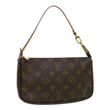 Louis Vuitton Vintage Pre-owned Pochette Accessoires Monogram Tas , Bruin , Dames , Maat: ONE Size Vintage Tassen