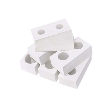 300 st mynthållare i papper för myntsamling, myntpappershållare, myntförvaringsfodral