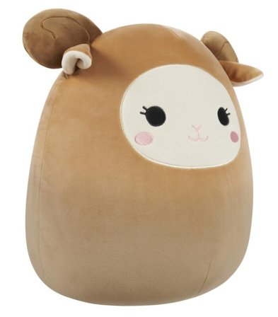 Squishmallows Kosedyr Plysj Reggie-Ram 40cm