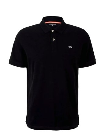 Basic Polo With Contrast Black Tom Tailor