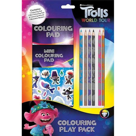 Trolls II pysselpaket pennor klistermärken troll