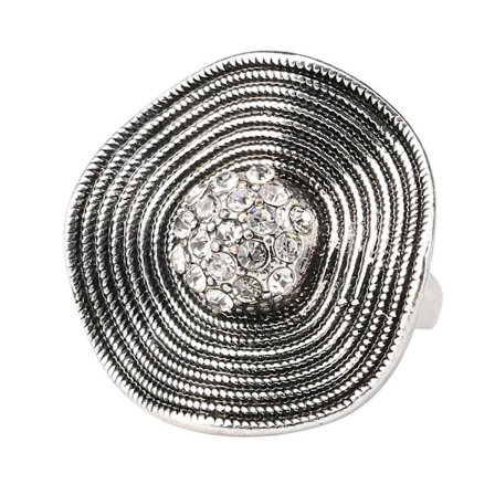 Boho Vintage Dam Smycken Bröllop Fest Cocktail Ring Present