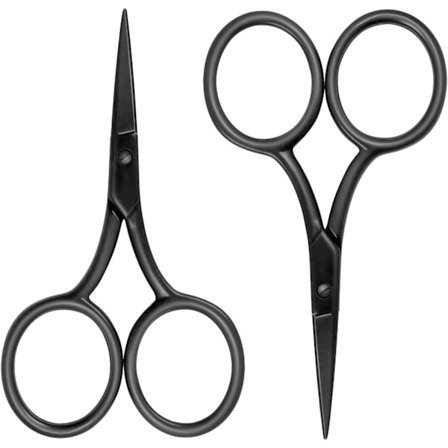 Sax, rostfria elektroforesblad, sömnad, skola, kontor, speciellt för fint arbete, 9,5 cm, svart