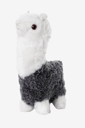 Skinnwille - Alpakka Curly lampaankarvaa - Harmaa - Pehmoeläimet - - Homeroom