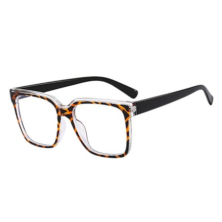 Anti-Blue Light Lasit Neliömäiset silmälasit LEOPARD PRINT