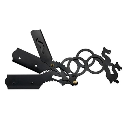 Rakknivar för män, rostfritt stål, rak kant, säkerhetshyvlar, skäggrakkniv