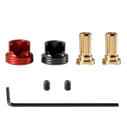 Fjernbetjent bilbatteri køleplade i aluminiumslegering bananstik 4/5 mm aluminiumsstik