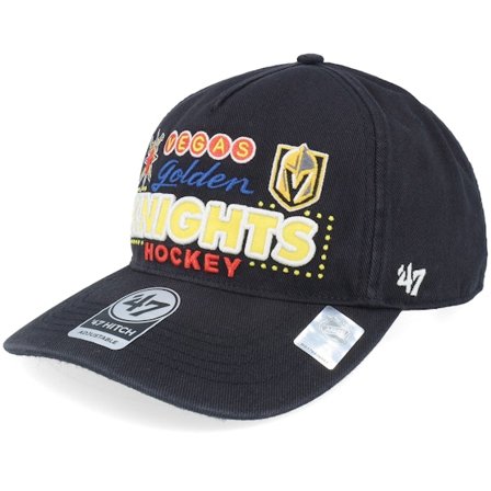 47 Brand - NHL - Black - adjustable - Cap - Vegas Golden Knights NHL 47 Hitch Rf Black A-frame Adjustable - Hatstore
