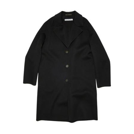 Acne Studios, Single-Breasted Coats Zwart, Dames, Maat:M