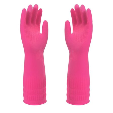 Gummi Rengøringshandsker, Ekstra Lange Vandtætte Skridsikre