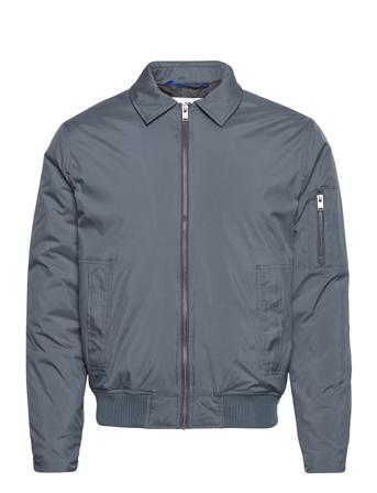 Slh Royce Short Jkt B Bomberjakke Jakke Blå Selected Homme