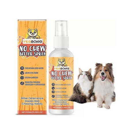 Anti-tyggespray til hunde og katte, bitter æblespray til hunde for at stoppe tygning