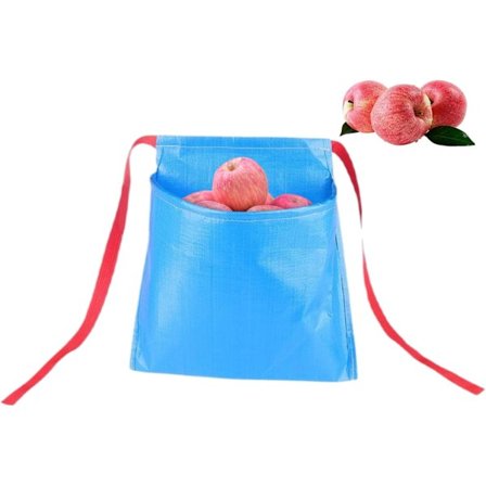 Puutarhavihannesten sadonkorjuuesiliina | Hedelmien keräyspussit - Leveäsuinen hedelmien keräyspussi hedelmätarhaan, maatilalle, munien keräyspussi