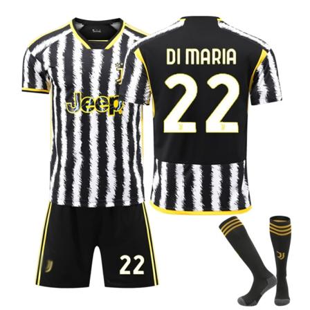 24 Juventus Home Correct fotbollströja för vuxna barn NO.22with socks 24