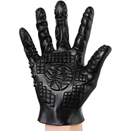 Mand Kvinde Flirte Massage Værktøj Sex Massage Handsker Ribbet Drilleri Vandtætte Handsker