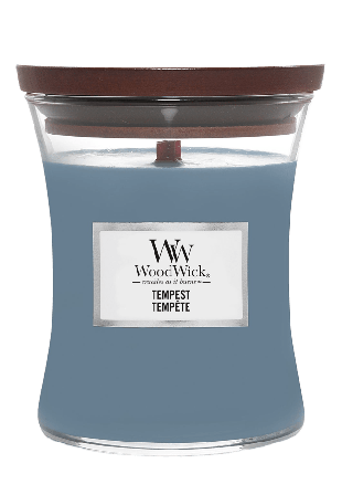 WoodWick Hourglass Tempest Medium Ljus & ljusstakar Blå 276 g
