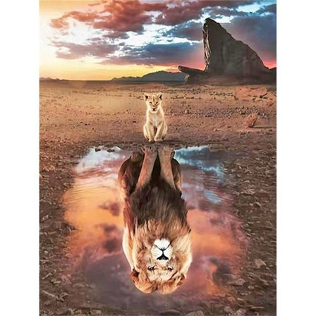 5D DIY - diamantmålning, måla efter nummer-set