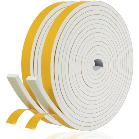 Selvklæbende vinduesisoleringsliste - Gummi skumdør indgangsliste 12mm(B) x