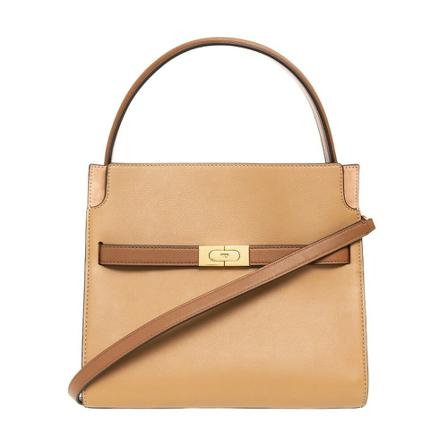 Tory Burch, ‘Lee Radziwill Small’ shoulder bag Bruin, Dames, Maat:ONE Size,leer
