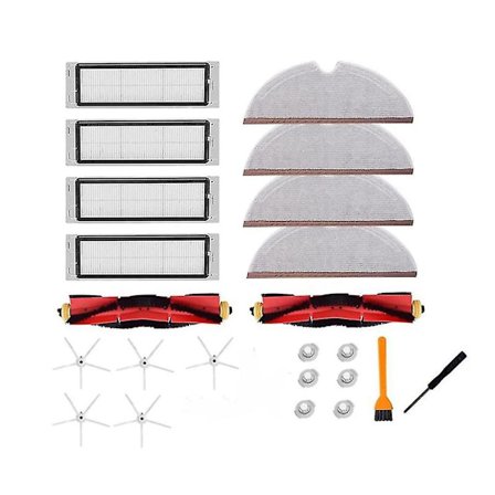 For Xiaomi Roborock S4 S5 S6 E4 Robotstøvsuger, børste, HEPA-filter, moppklut