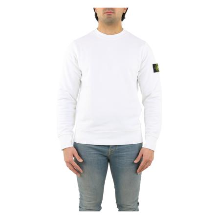 Stone Island, Sweatshirts Biały, Mężczyzna, Rozmiar: L