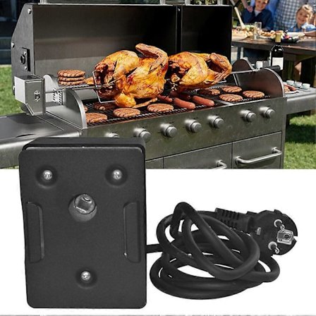 Laadukas sähköinen BBQ-vartaan moottori 2,5–3 rpm pyörimisnopeudella, enintään 15 kg, EU-pistoke, sähköinen grillimoottori, BBQ- ja grillaustarvikkeet