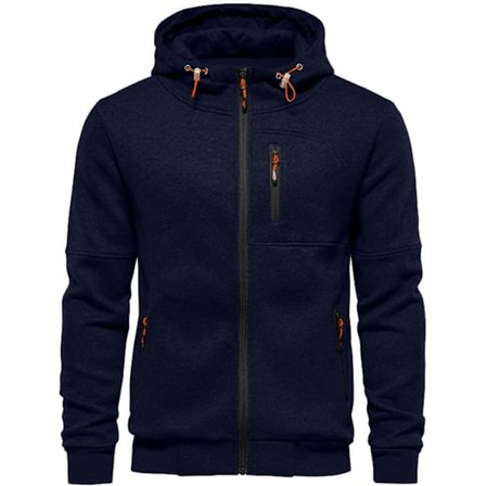 Herre hettegensere Sweatshirt Glidelås Lette jakker