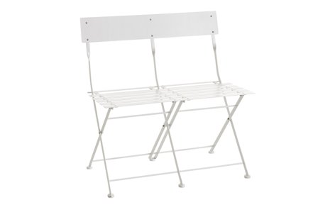 Brafab Arno Trädgårdsbänk 2-sits Vit, Utemöbler