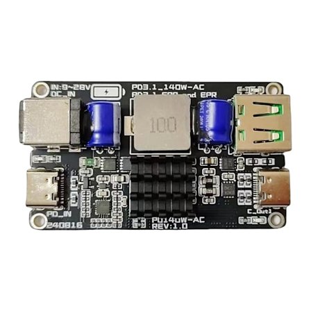 Kompakt Buck Converter Strömmodul PD140W Utgång Typ C USB Laddare Kort
