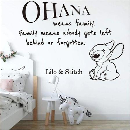 Stitch Vinyl Anime Veggklistremerke, Kreativ PVC-tapet, Dekorativ Veggklistremerke for KLB