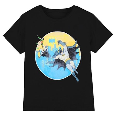 DC Comics Unisex Vuxen Batman Bat Leap T-Shirt S Svart