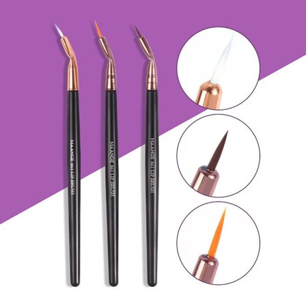 6Pcs Eyeliner Brush Cosmetic Makeup Brushes Makeup Tools Extremly Thin Ultra Fine Bent For Women Beauty Tool