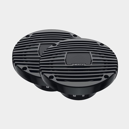 Merikoaksiaalikaiutin Hertz HEX 6.5 M-TC, 6.5", 100 W, musta, uppoasennukseen, 2-pack