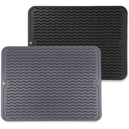 Silikon Tørkematte - Antibakteriell Oppvasktørkematte - Varmebestandig