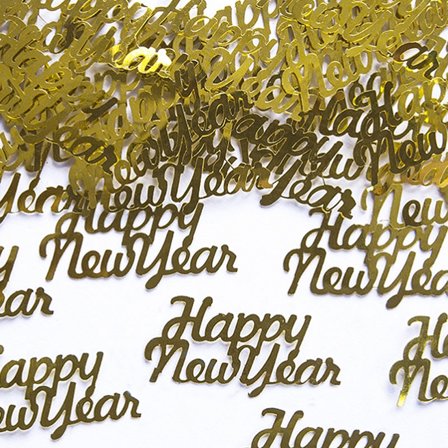 Happy New Year Kultakonfetti