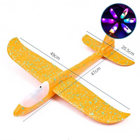 48 cm stort skumflygplan Glider Hand Throw Airplane Inertial Outdoor Launch Barnleksaker