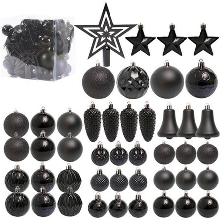 ING Julekule sett - 45 Julekuler i Plast - Julekuler i Plast - Juledekorasjon - Juledekorasjon - Hengende Jul