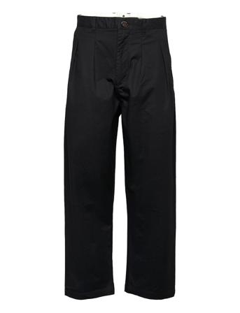 Akjakob Cotton Pleat Pant Black Anerkjendt