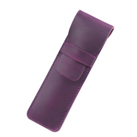 Retro læder penneholder Brun fyldepennepose LILLA SMALL
