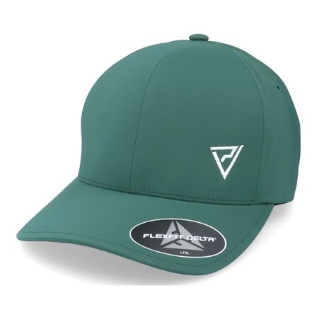 Padelville - Green flexfit Czapka Z Daszkiem - White Insignia Delta Seamless Spruce @ Hatstore