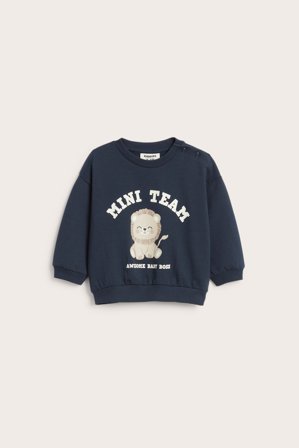 Kappahl | Sweatshirt med trykk Blå 86 | Blå