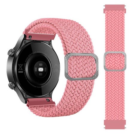 20mm Samsung Galaxy Watch Active 2 - 40mm / Watch (42mm) braid pattern watch strap - Pink