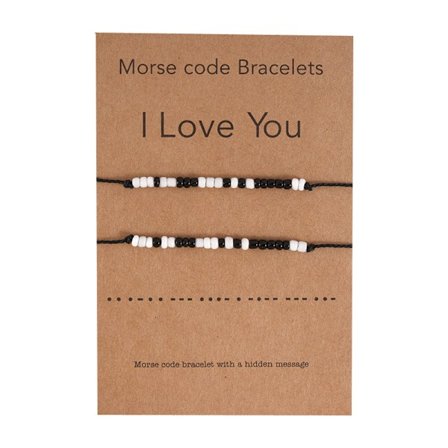 Pinky Promise Armbånd Morse Kode Smykker Gave Solsikke Armbånd