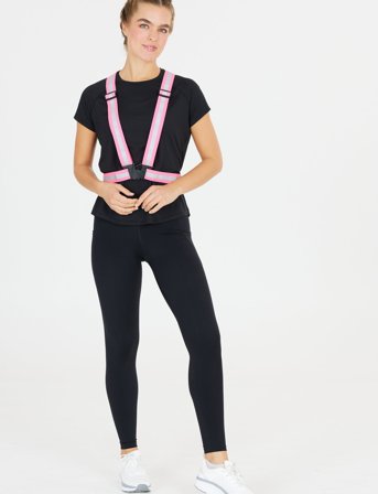 Salzmann Reflective Cross Belt - Pink - ONE SIZE