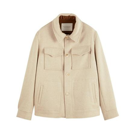 Scotch & Soda, Jackets Beige, Heren, Maat:M