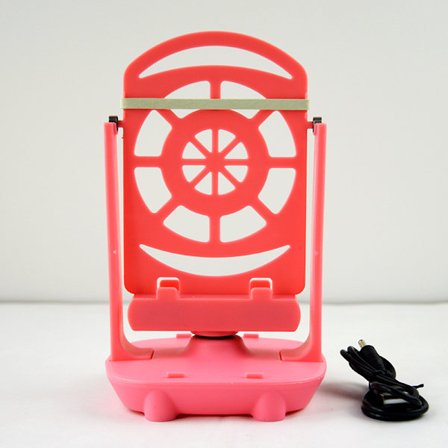 Telefon sving stand, kompatibel med Pet GO telefon skridttæller, understøtter to telefoner, pink.