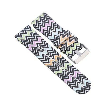 Garmin Fenix 5X/Fenix 3 HR Silicone Mönstrat Watch Band - Flerfärgad